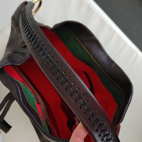 Dooney & Bourke Dark Brown Hobo Bag - Picture 14 of 16